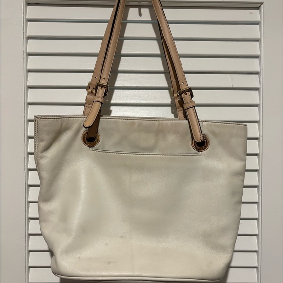 Michael Kors Handbags - Michael Kors Tan and Cream Tote Bag